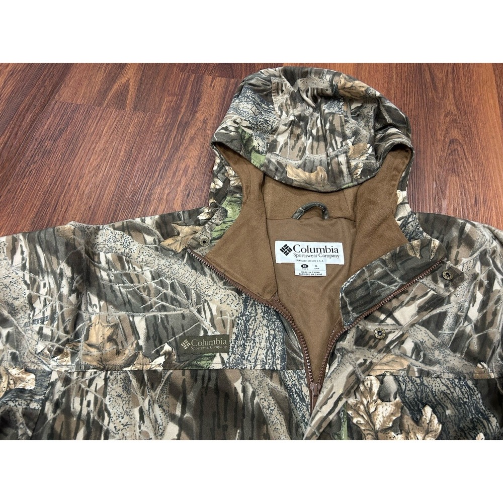 Columbia Sportswear Real Tree Camo Fleece‎ Hunting Mens Jacket XL Good Condition - Picture 5 of 16